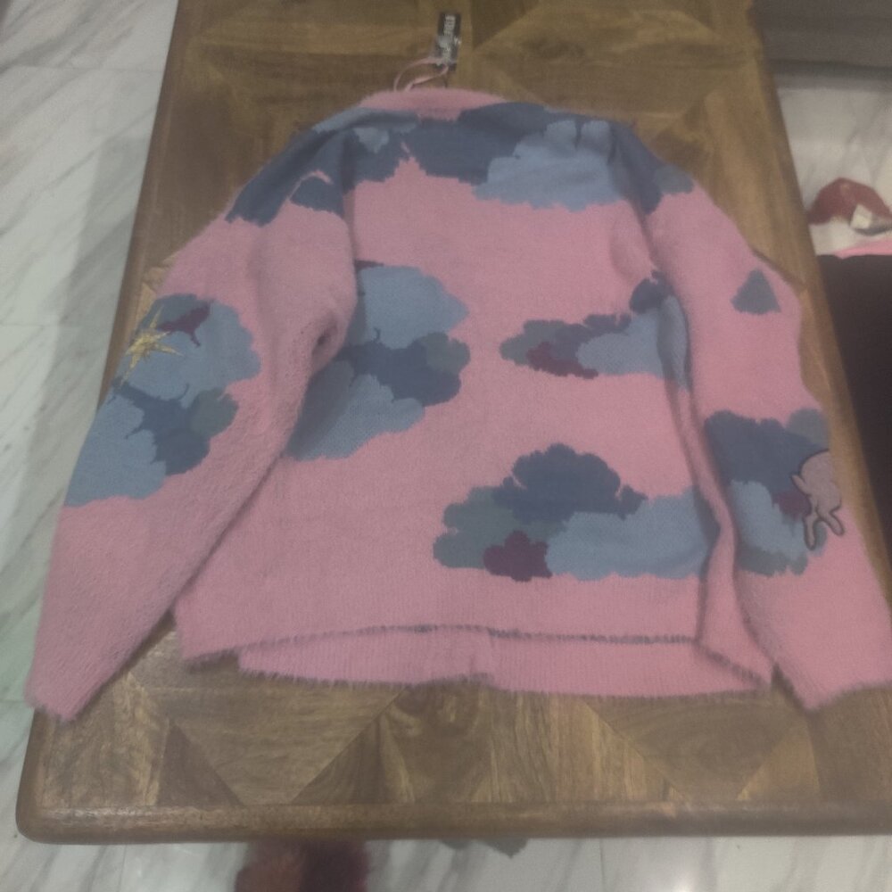 Dangerfield Fuzzy bunny sweater size XXL New oversized - Picture 2 of 5